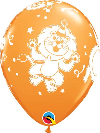 Qualatex Latex 11" Round Party Animals Balloons (50 pack)