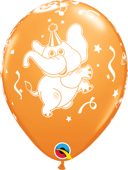 Qualatex Latex 11" Round Party Animals Balloons (50 pack)