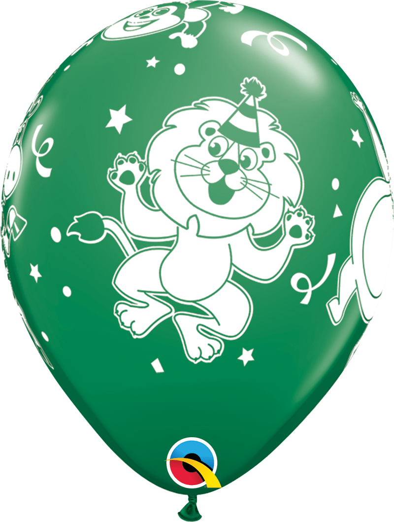 Qualatex Latex 11" Round Party Animals Balloons (50 pack)