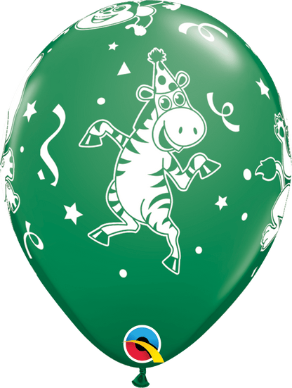Qualatex Latex 11" Round Party Animals Balloons (50 pack)