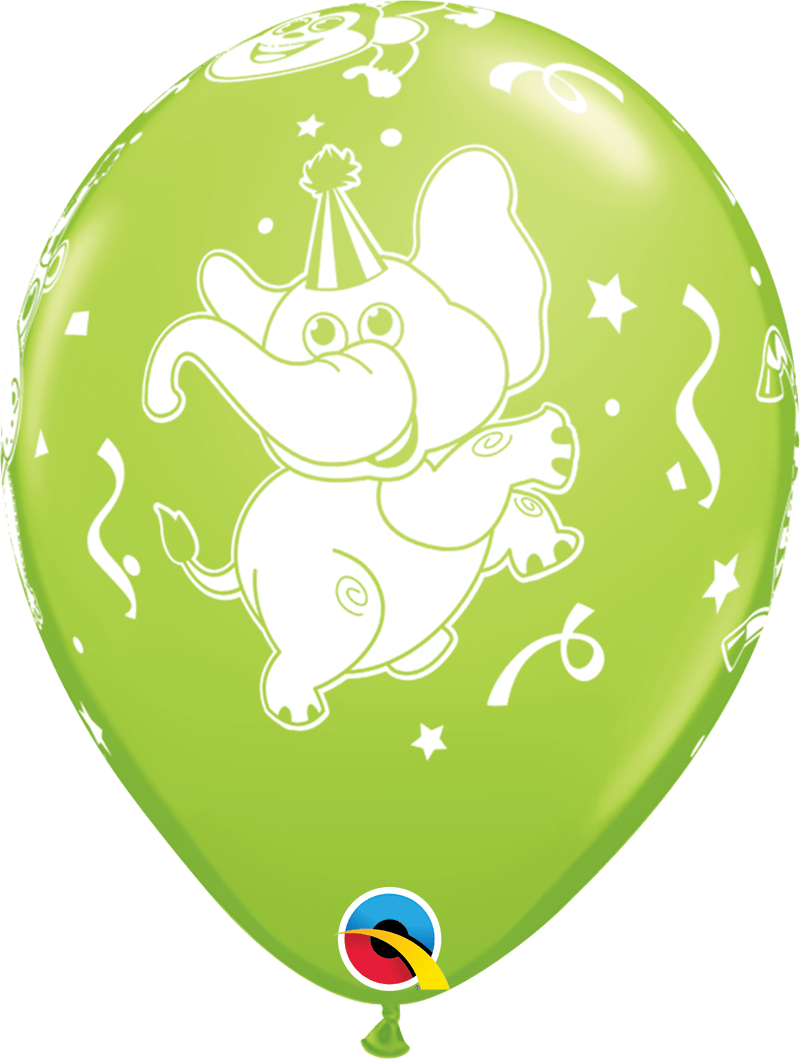 Qualatex Latex 11" Round Party Animals Balloons (50 pack)