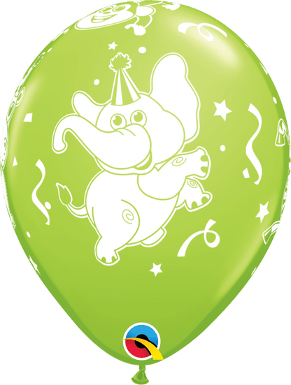 Qualatex Latex 11" Round Party Animals Balloons (50 pack)