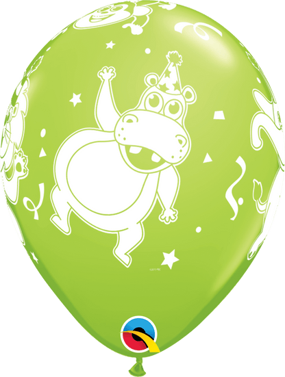 Qualatex Latex 11" Round Party Animals Balloons (50 pack)