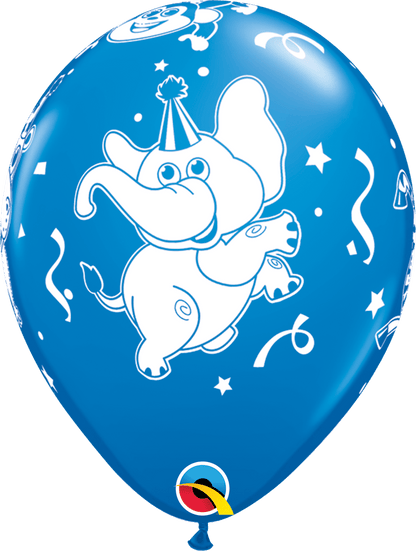 Qualatex Latex 11" Round Party Animals Balloons (50 pack)