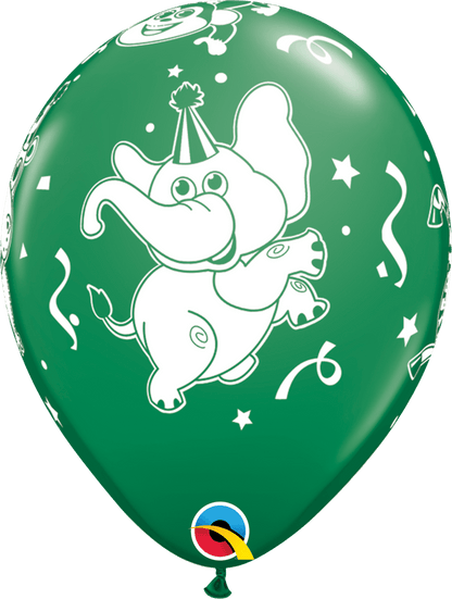 Qualatex Latex 11" Round Party Animals Balloons (50 pack)