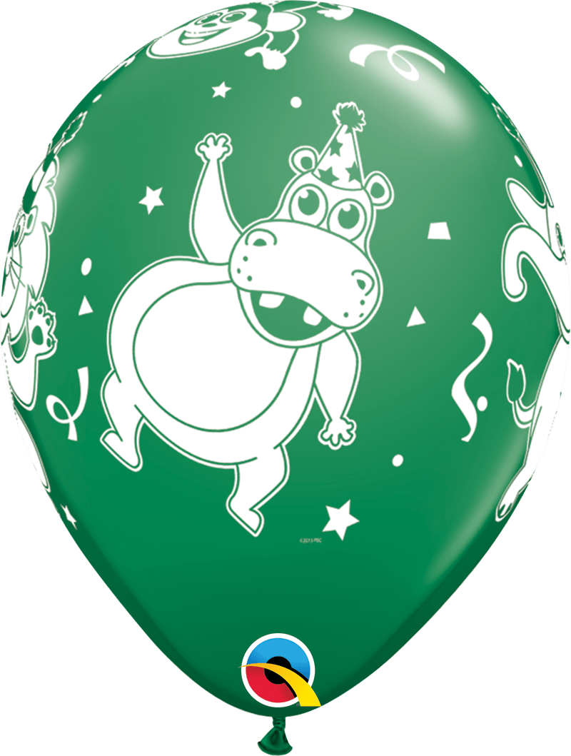 Qualatex Latex 11" Round Party Animals Balloons (50 pack)