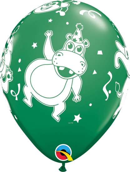 Qualatex Latex 11" Round Party Animals Balloons (50 pack)