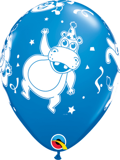 Qualatex Latex 11" Round Party Animals Balloons (50 pack)