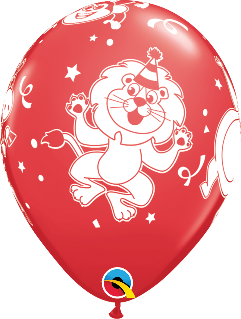 Qualatex Latex 11" Round Party Animals Balloons (50 pack)