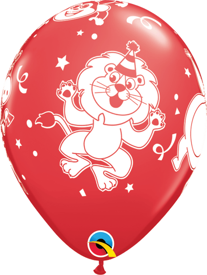 Qualatex Latex 11" Round Party Animals Balloons (50 pack)