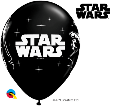 Qualatex Latex 11" Round Star Wars Balloons (25 pack)