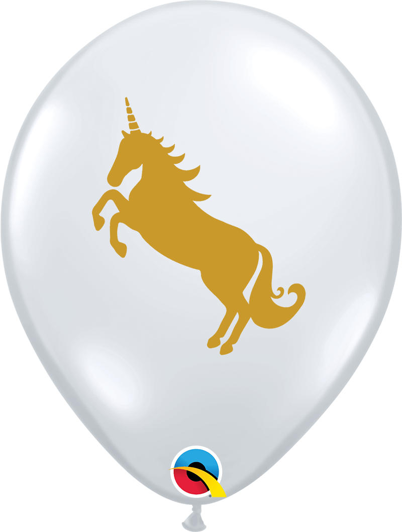 Qualatex Latex 11" Round Unicorn Balloons (50 pack)