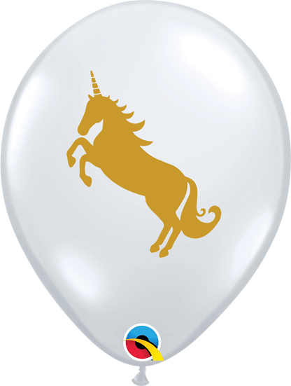 Qualatex Latex 11" Round Unicorn Balloons (50 pack)
