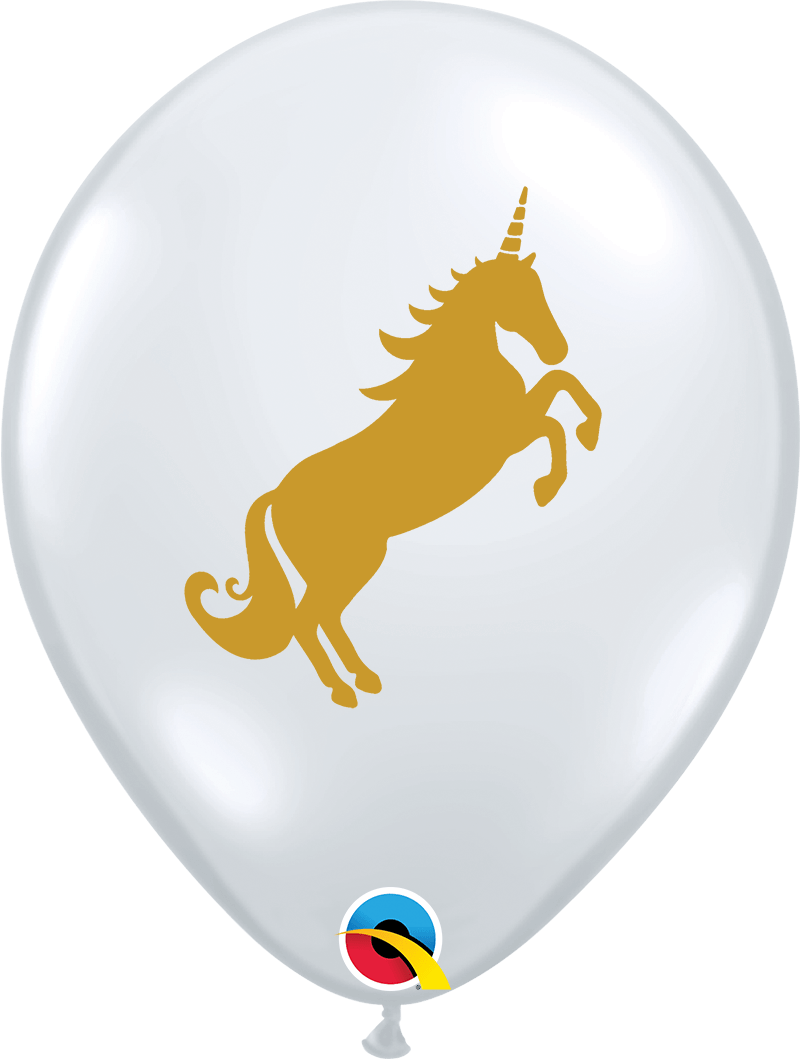 Qualatex Latex 11" Round Unicorn Balloons (50 pack)