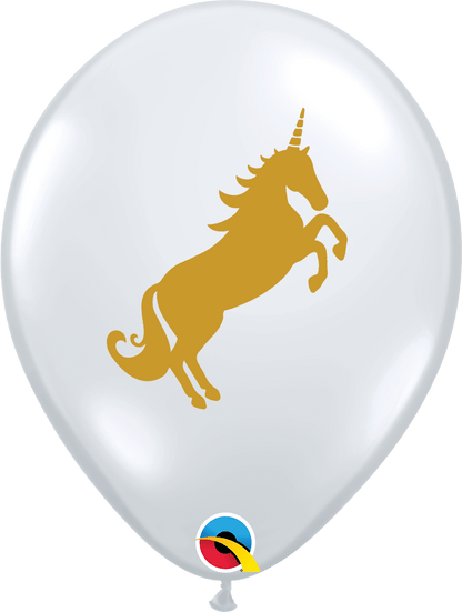 Qualatex Latex 11" Round Unicorn Balloons (50 pack)
