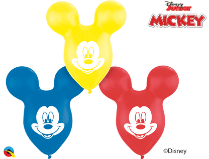 Qualatex Latex 15" Traditional Mousehead Disney Mickey Mouse Ears Balloons (25 pack)