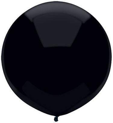 Qualatex Latex 17" Pitch Black Outdoor Display Latex Balloons 72 Count