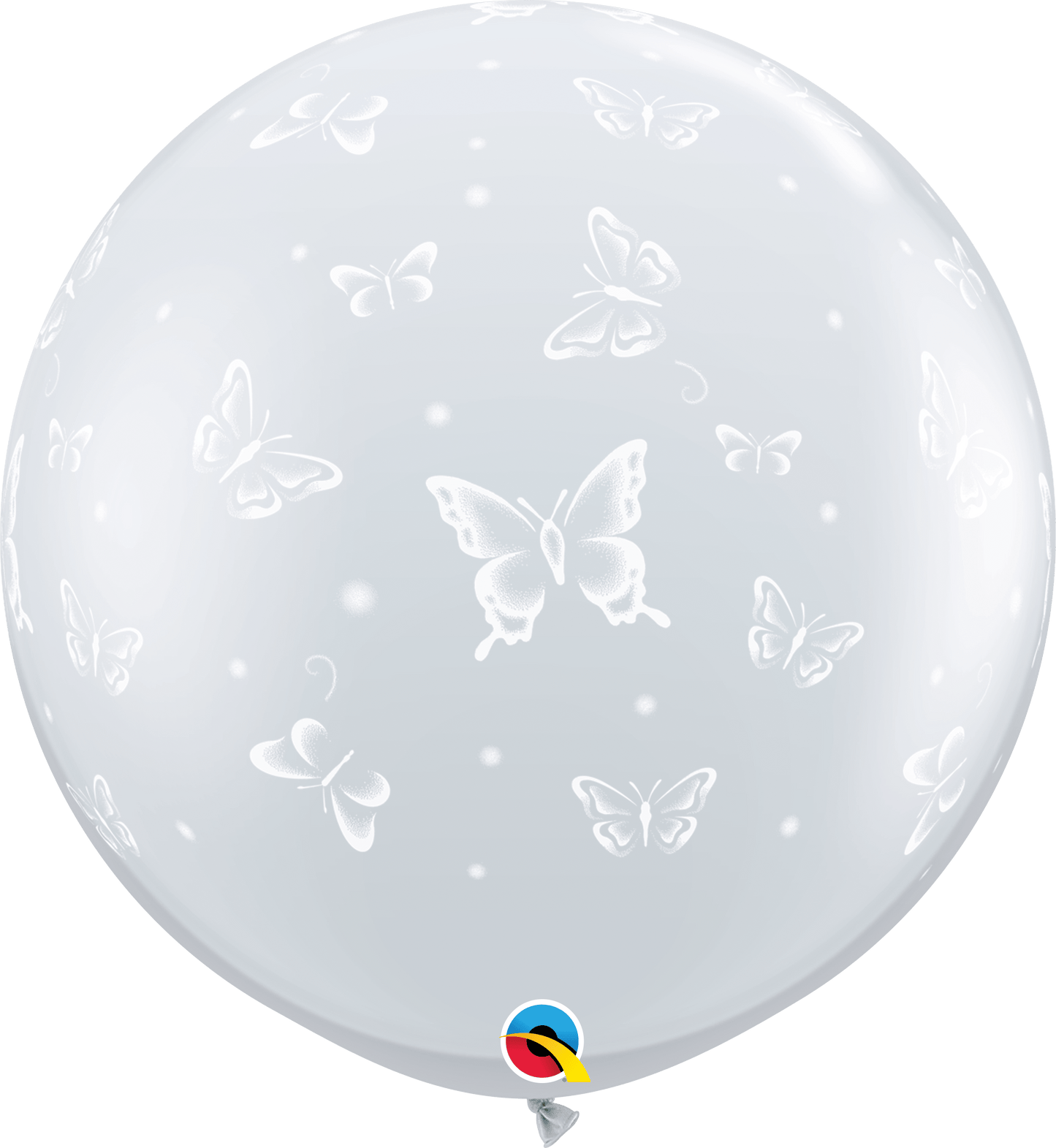 Qualatex Latex 3' Round Butterflies-A-Round Balloons (2 pack)