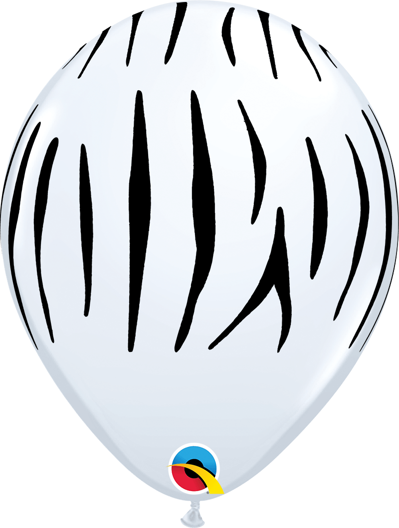 Qualatex Latex 50 Animal Print Safari Balloons — 11" Round Desert Tones
