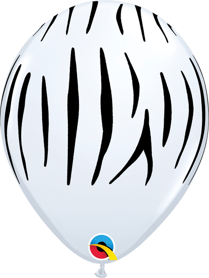 Qualatex Latex 50 Animal Print Safari Balloons — 11" Round Desert Tones