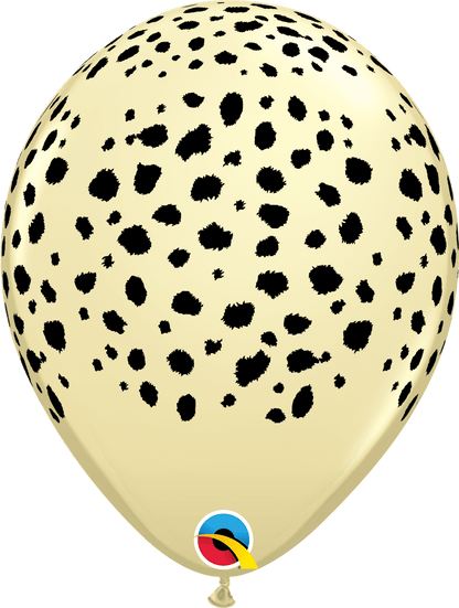 Qualatex Latex 50 Animal Print Safari Balloons — 11" Round Desert Tones