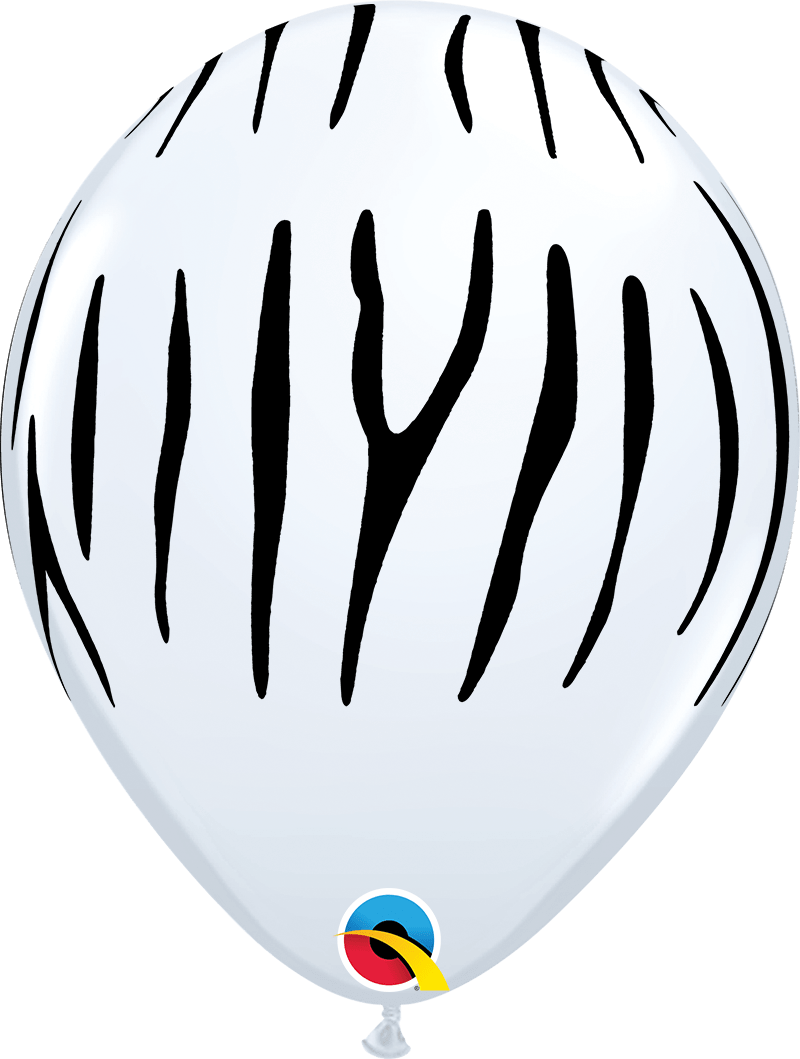 Qualatex Latex 50 Animal Print Safari Balloons — 11" Round Desert Tones