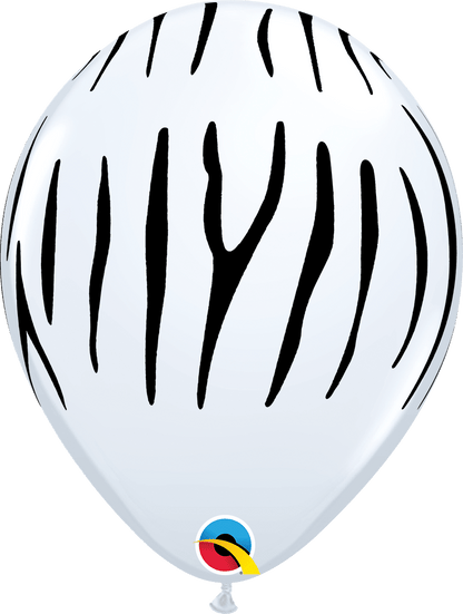 Qualatex Latex 50 Animal Print Safari Balloons — 11" Round Desert Tones