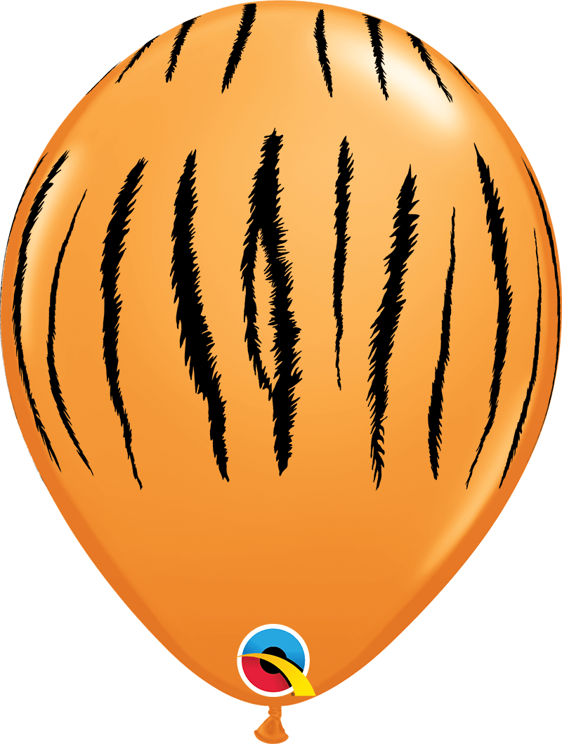 Qualatex Latex 50 Animal Print Safari Balloons — 11" Round Desert Tones