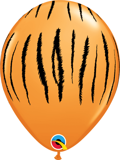 Qualatex Latex 50 Animal Print Safari Balloons — 11" Round Desert Tones