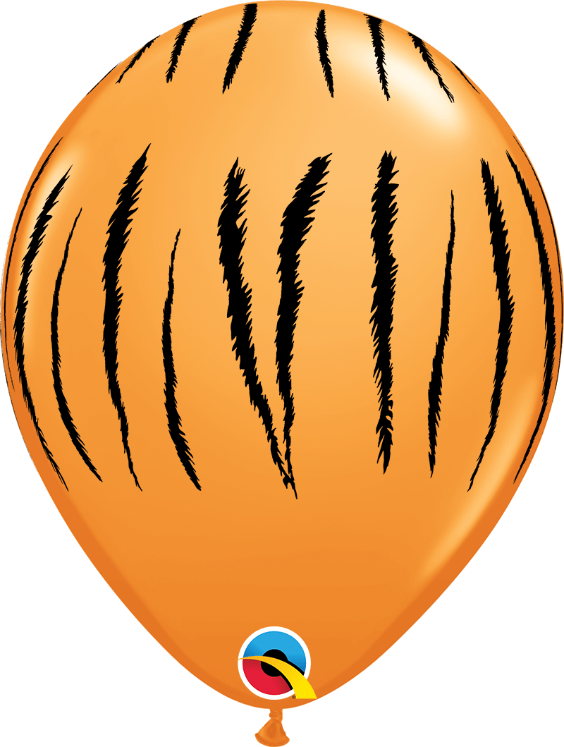 Qualatex Latex 50 Animal Print Safari Balloons — 11" Round Desert Tones