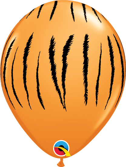 Qualatex Latex 50 Animal Print Safari Balloons — 11" Round Desert Tones