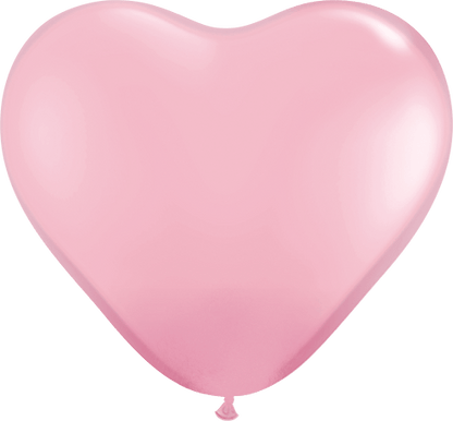 6″ Pink Heart Latex Balloons (100 Count)