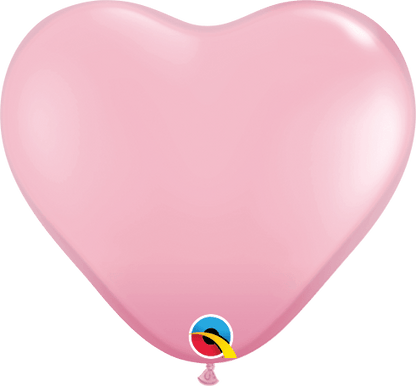 Qualatex Latex 6″ Pink Heart Latex Balloons (100 Count)