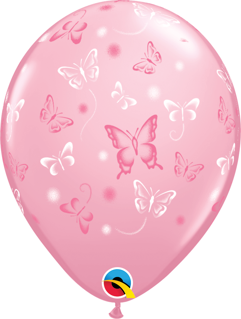 Qualatex Latex Assorted Colorful Butterflies 11″ Latex Balloons (50)