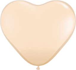 Qualatex Latex Blush 6″ Heart Latex Balloons (100)