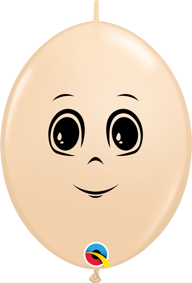 Qualatex Latex Blush Masculine Face 12″ QuickLink Latex Balloons (50)