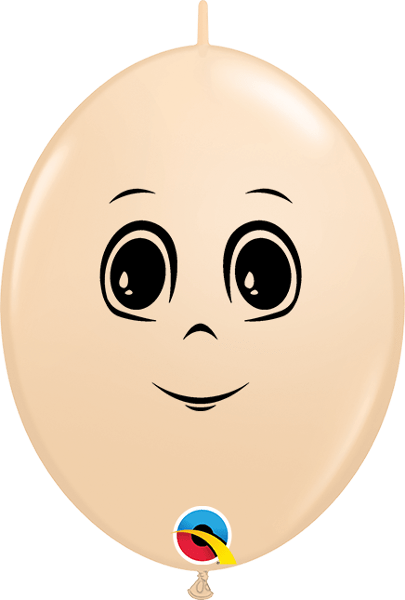 Qualatex Latex Blush Masculine Face 6″ QuickLink Latex Balloons (50)
