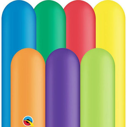 Qualatex Latex Carnival Assortment 260Q Latex Balloons (100)