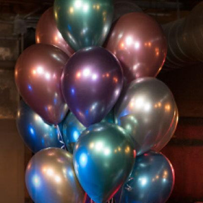 Qualatex Latex Chrome Assortment 11″ Latex Balloons (100)