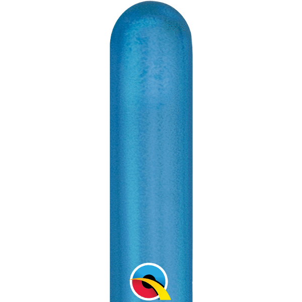 Qualatex Latex Chrome Blue 260Q Latex Balloons (100)