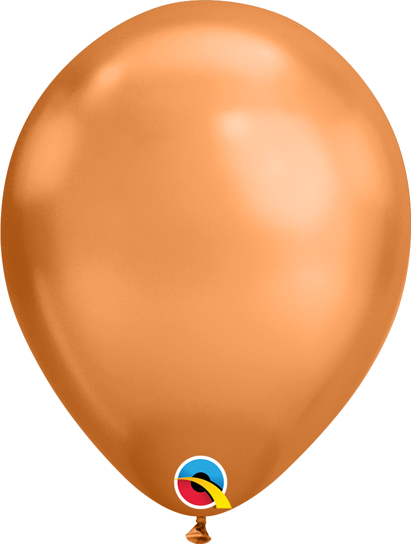 Qualatex Latex Chrome Copper 11″ Latex Balloons (25)