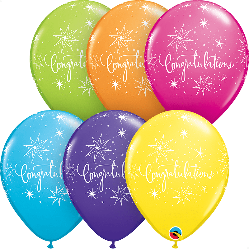 Qualatex Latex Congratulations Elegant 11″ Latex Balloons (50 count)