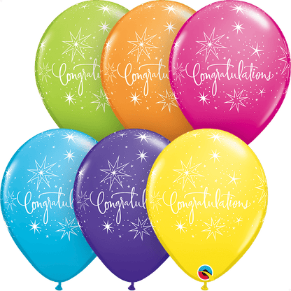Qualatex Latex Congratulations Elegant 11″ Latex Balloons (50 count)