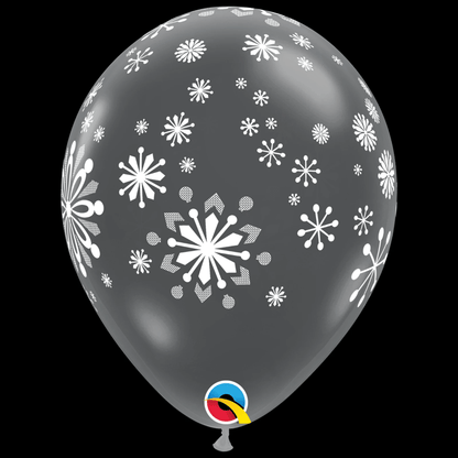 Qualatex Latex Contemporary Snowflakes 11" Latex Balloons (Bag of 50)