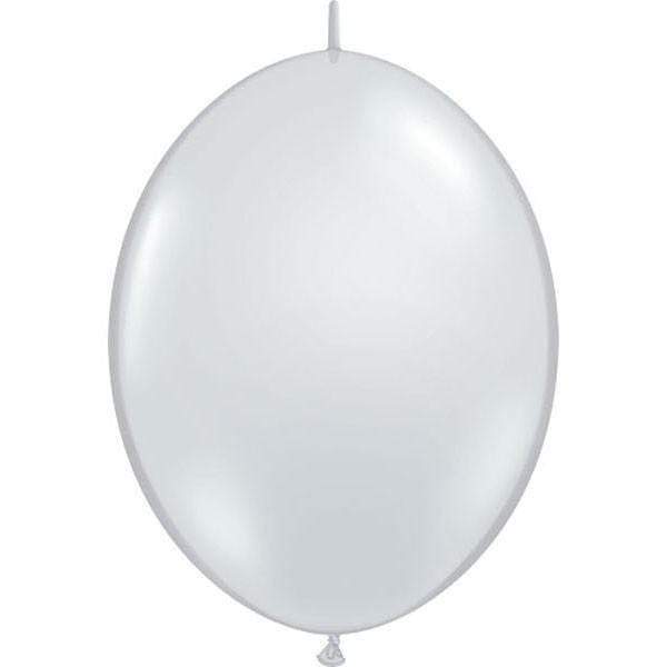 Qualatex Latex Diamond Clear 12″ QuickLink Latex Balloons (50)
