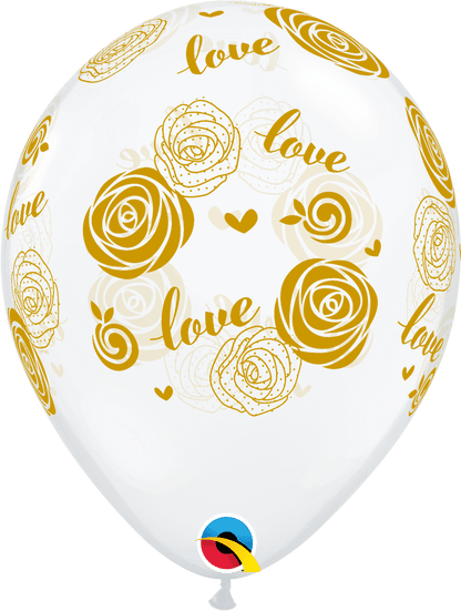 Qualatex Latex Love Roses 11″ Latex Balloons (50)