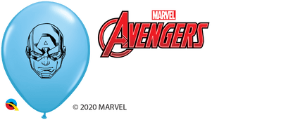Qualatex Latex MARVEL'S Avengers Faces Assortment 5″ Latex Balloons (100)