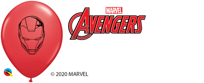 Qualatex Latex MARVEL'S Avengers Faces Assortment 5″ Latex Balloons (100)