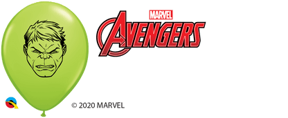 Qualatex Latex MARVEL'S Avengers Faces Assortment 5″ Latex Balloons (100)