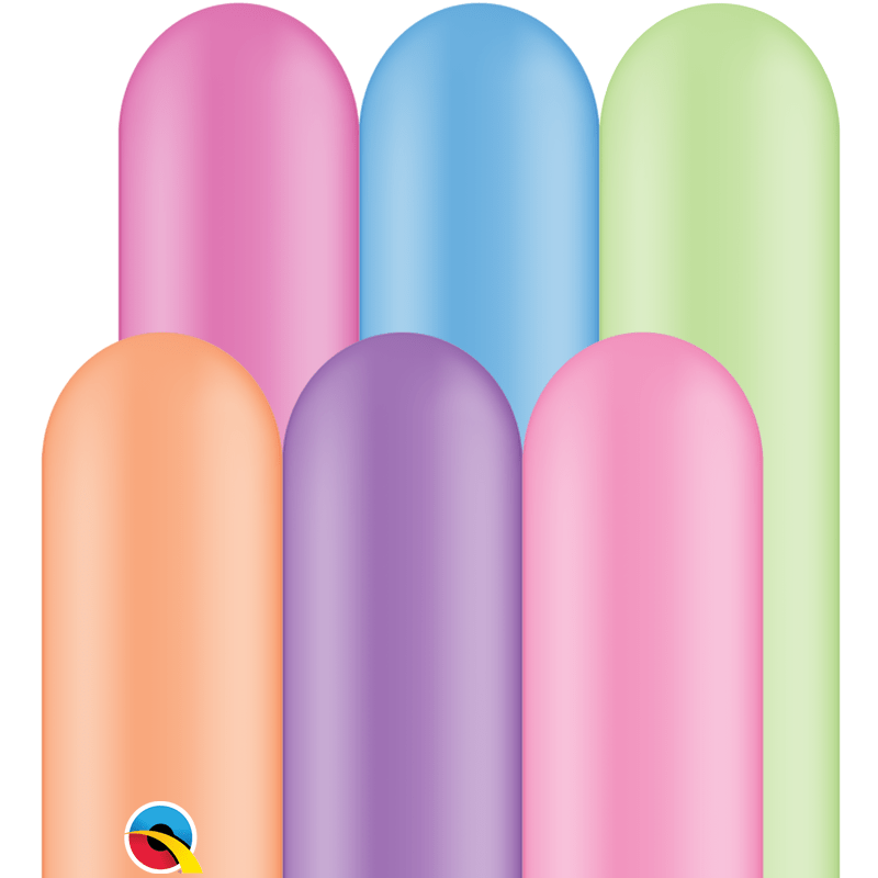 Qualatex Latex Neon Assortment 260Q Latex Balloons (100)